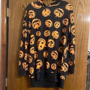 Halloween Pumpkin Face Hoodie